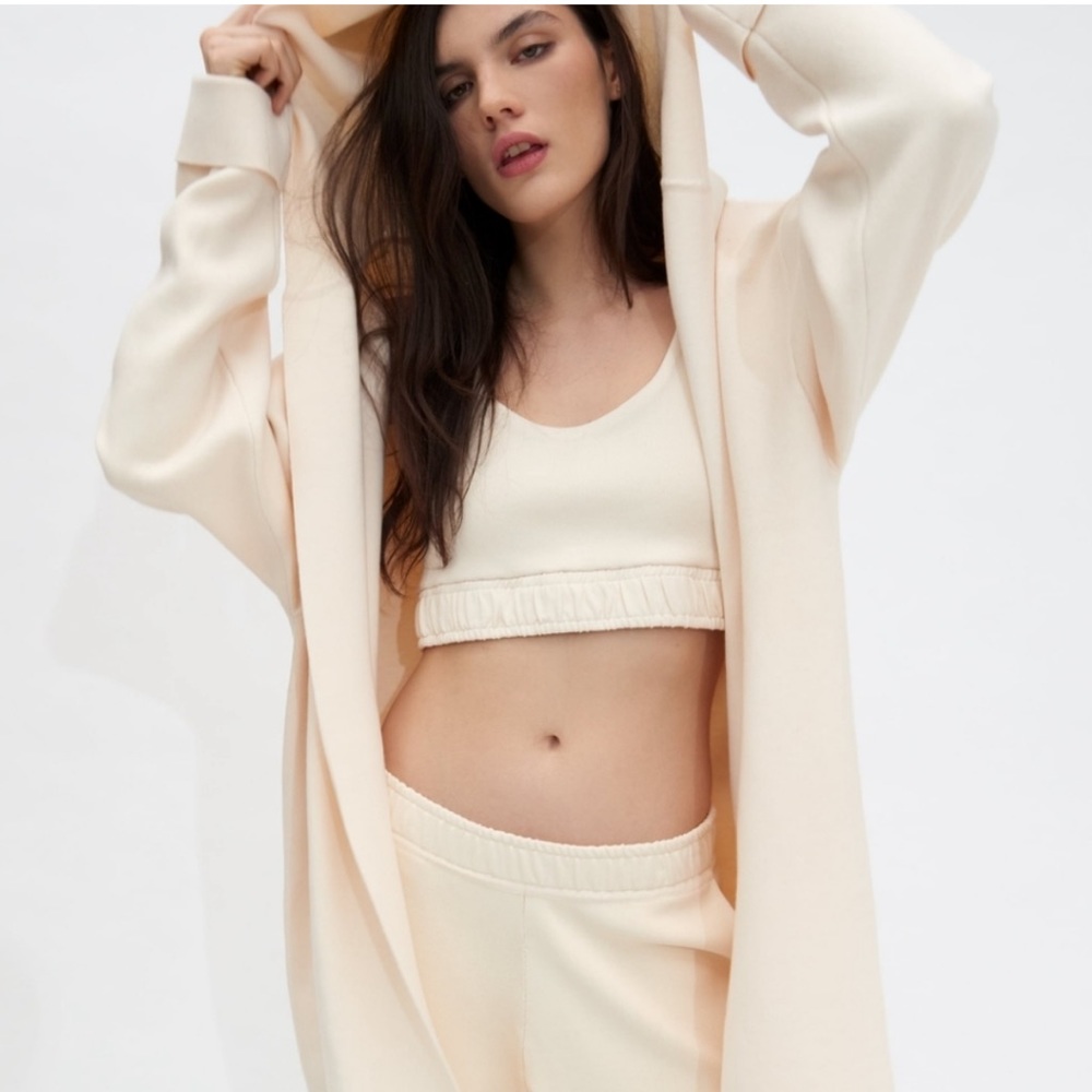 NWT ZARA Knit Coat with Hood